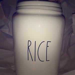 Rae Dunn Rice Canister